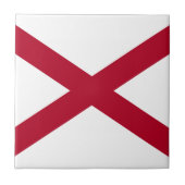 アラバマ州旗 タイル (正面)
