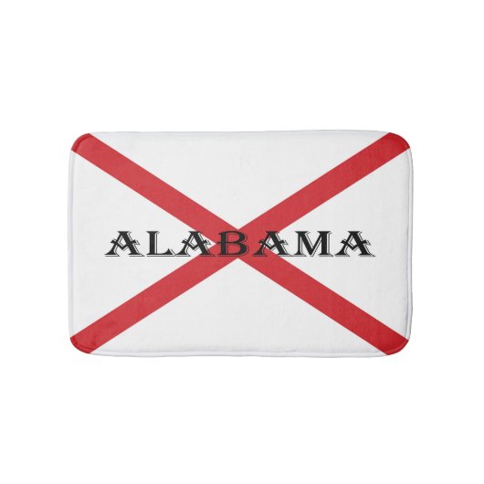 アラバマ州旗 バスマット (正面)