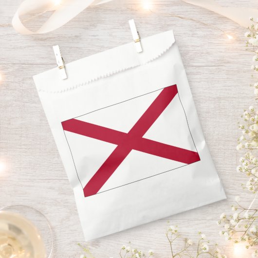 アラバマ州旗 フェイバーバッグ (クリップ留めされた状態)