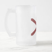 アラバマ州旗 フロストグラスビールジョッキ (左)