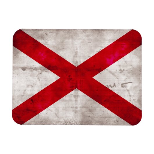 アラバマ州旗 マグネット (横)