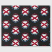 アラバマ州旗 ラッピングペーパー (フラット)