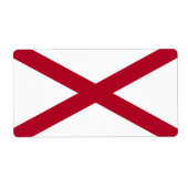 アラバマ州旗 ラベル (正面)