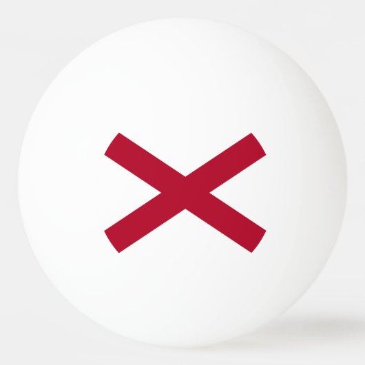 アラバマ州旗 卓球ボール (裏面)