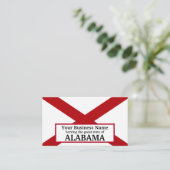 アラバマ州旗 名刺 (スタンド正面)
