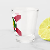 アラバマ州旗/州シール重畳 ショットグラス (右)