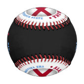 アラバマ州旗 野球ボール (正面)