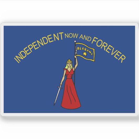 アラバマ州旗（1861年～1865年） シール (正面)