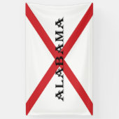 アラバマ州旗bnrcnt 横断幕 (縦)