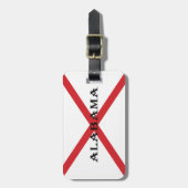 アラバマ州旗cd ltcnt ラゲッジタグ (正面縦)