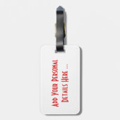 アラバマ州旗cd ltcnt ラゲッジタグ (裏面縦)