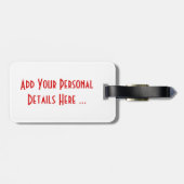 アラバマ州旗cd ltcnt ラゲッジタグ (裏面横)