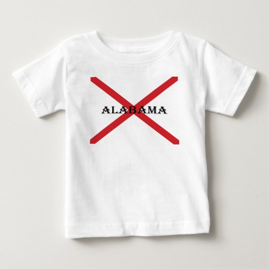 アラバマ州旗iccnt ベビーTシャツ (正面)
