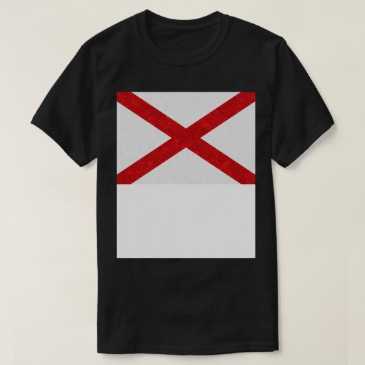 アラバマ州旗Tシャツ Tシャツ (デザイン正面)