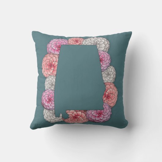 アラバマ州花 クッション (裏面)