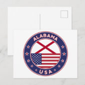 アラバマ州、アメリカ合衆国 ポストカード (正面/裏面)
