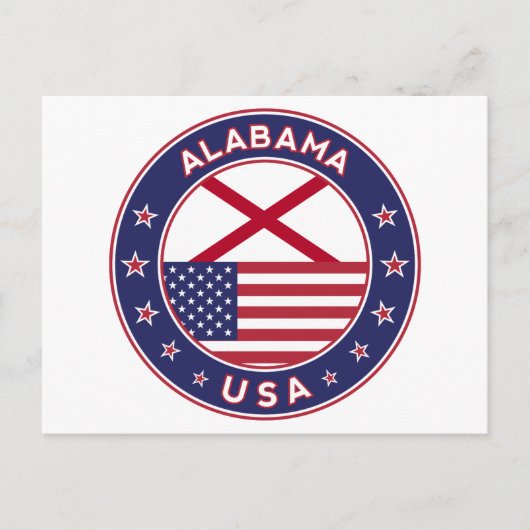 アラバマ州、アメリカ合衆国 ポストカード (正面)