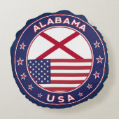 アラバマ州、アメリカ合衆国 ラウンドクッション (裏面)