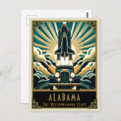 アラバマ州 |アールデコ ポストカード (正面/裏面)
