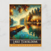 アラバマ州,トスカルーサ湖 |ヴィンテージ絵を描ー ポストカード (正面)
