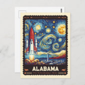アラバマ州 |ビンセント・ヴァン・ゴッホインスパイア ポストカード (正面/裏面)