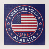 アラバマ州，ベスタビアヒルズ ジグソーパズル (縦)