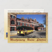 アラバマ州，モンゴメリー，ユニオン駅 ポストカード (正面/裏面)