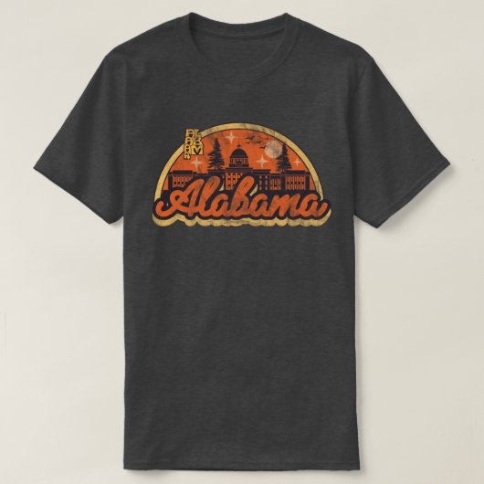 アラバマ州 ヴィンテージ トラベル Tシャツ (デザイン正面)