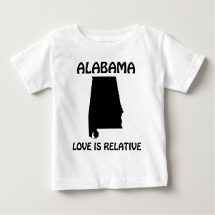 アラバマ州 - 愛は相対的 ベビーTシャツ