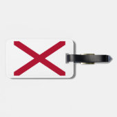 アラバマ州：聖アンドリュー十字のクリムゾン旗 ラゲッジタグ (裏面横)