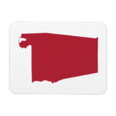 アラバマ州（赤） マグネット (横)