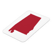 アラバマ州（赤） マグネット (左側)