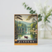 アラバマ州 | 超現実的な州はがき ポストカード (スタンド正面)