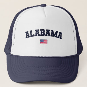 アラバマ州USA国旗のヴィンテージ 動揺して キャップ