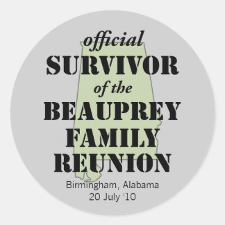 アラバマ族懇親会生存者（緑） ラウンドシール