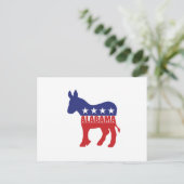 アラバマ民主党員のろば ポストカード (スタンド正面)