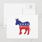 アラバマ民主党員のろば ポストカード (正面/裏面)