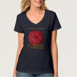 アラバマ準州の花 カメリア・ジャポニカ Tシャツ