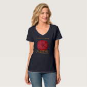 アラバマ準州の花 カメリア・ジャポニカ Tシャツ (正面フル)