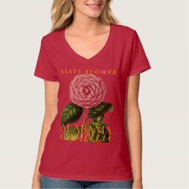アラバマ準州の花 カメリア Tシャツ