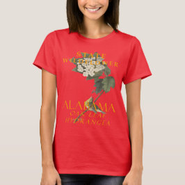 アラバマ準州の野の花 カクバアジサイ Tシャツ