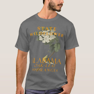 アラバマ準州の野花 オークリーフ アジサイ Tシャツ