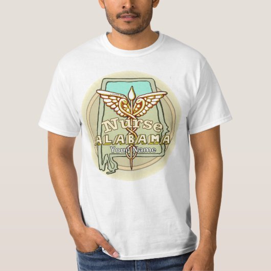 アラバマ看護師のカドゥケウス Tシャツ (正面)