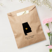 アラバマ結婚式の引き出物トリートサックス、紙抱き枕 フェイバーバッグ (封をした状態)