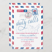 アラバマ航空メール軍隊の動きのお知らせ 案内状 (正面/裏面)