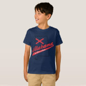 アラバマ語 – ディキシーのハート Tシャツ (正面フル)