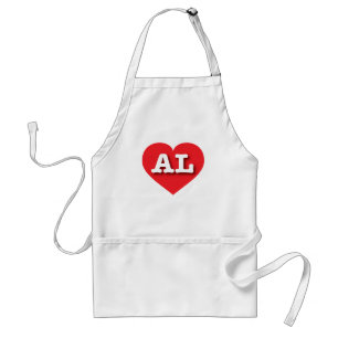 アラバマ赤いハート- I love AL スタンダードエプロン
