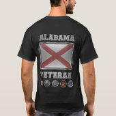 アラバマ退役軍人Tシャツ Tシャツ (裏面)