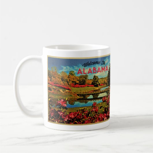 アラバマ鏡湖 コーヒーマグカップ (左)
