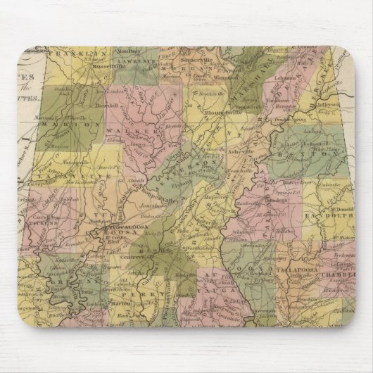 アラバマ2の新しい地図 マウスパッド (正面)